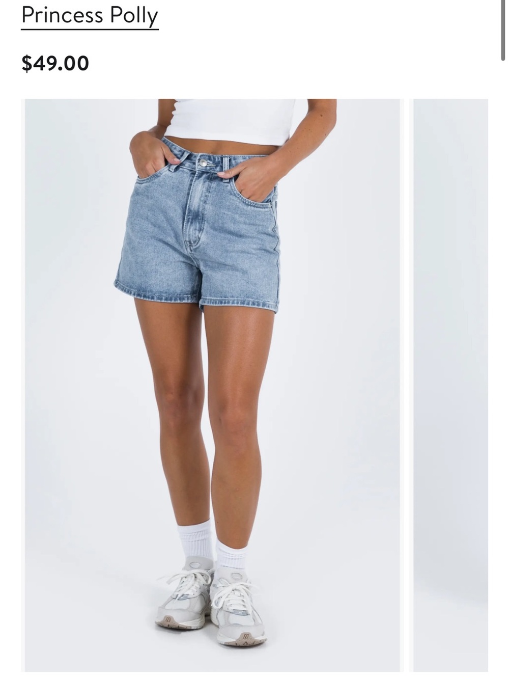 Princess Polly Tropicana Denim Shorts - Picture 4 of 4